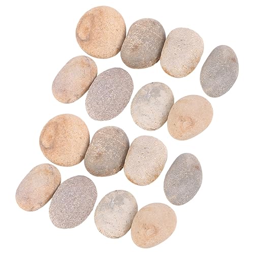 Angoily 20 Stück DIY Farbige Malsteine Glatte Dekorative Kieselsteine für Kunstprojekte Gemischte Farben Garten und Dekoration von Angoily