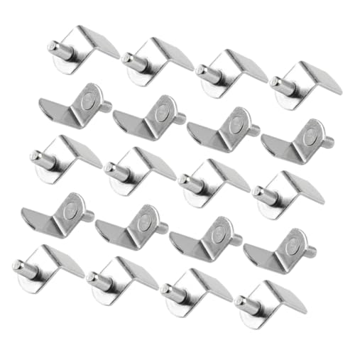 Angoily 20 Stück Förmige Metall Regalbodenträger aus Stabile Einlegeboden Halterung für Schränke Bücherregale Schränke Hohe Tragkraft Langlebige Möbel Regalstützen Pins von Angoily