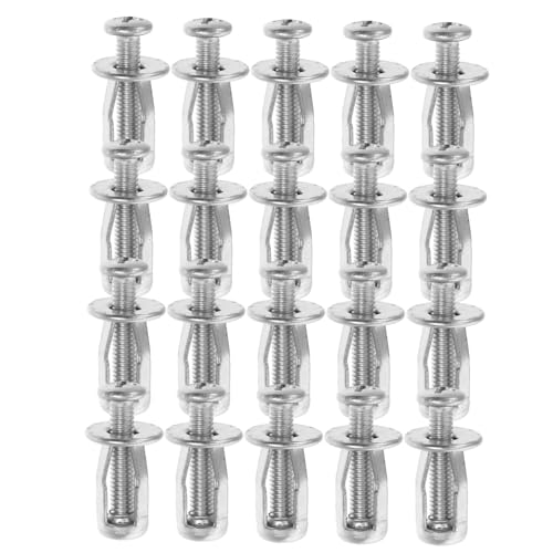 Angoily 20 Stück Hohlraumdübel Robuste Wandanker mit Schrauben für Gipskarton und Erweiterbare Dübel mit Langlebigem Metallüberzug für DIY Projekte und Professionelle Anwendungen von Angoily