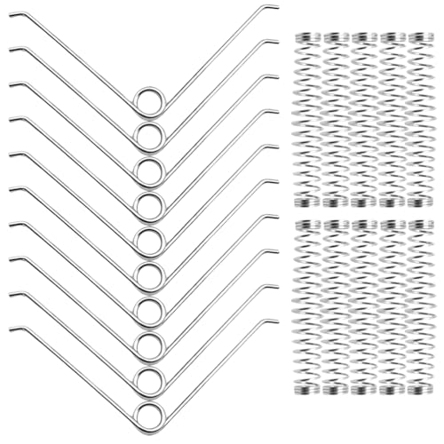 Angoily 20 Stück Kleine Feder-Gartenschere Ersatzfedern V-Förmige Druckfedern Trimmscherenfedern Für Hochleistungs-Bypass-Gartenschere von Angoily
