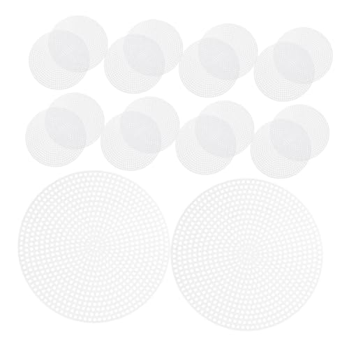 Angoily 20 Stück Kreisförmiges Kreuzstich-gitterfeld Decke Stoff Netz Für Form Material Webpads Im Mesh-Design Stickerei Nähen Kreise Runden Kreative Nähunterlagen Plastik Weiß Angoily 20 Stück Kreisförmiges Kreuzstich-gitterfeld Decke Stoff Netz Für Form Material Webpads Im Mesh-Design Stickerei Nähen Kreise Runden Kreative Nähunterlagen Plastik Weiß von Angoily