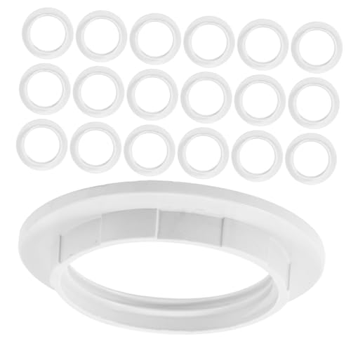 Angoily 20 Stück Lampenschirm Halterungsring Teiliges Robuste Temperaturbeständige Kunststoffadapter für Tischlampen Stehlampen Pendelleuchten und Einfache Installation für Dekorative von Angoily