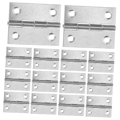 Angoily 20 Stück Mini Scharniere für Möbel und Schmuckkästchen Robuste Konstruktion Platzsparend und Ästhetisch Ansprechend für Türen und Fenster von Angoily