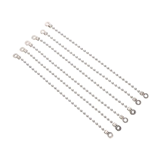Angoily 20 Stück Perlenkettenverbinder Doppelte Ringverschlüsse Verbindungselemente für Preisschilder Vorhänge und Diy Projekte von Angoily