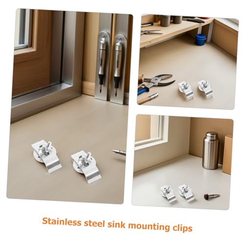 Angoily 20 Stück Teiliges Edelstahl Unterbau-spülbecken Befestigungsset Robuste Montagehalterungen für Küchen Badezimmerwaschbecken Langlebige Unterbau-supportclips für Universellen Angoily 20 Stück Teiliges Edelstahl Unterbau-spülbecken Befestigungsset Robuste Montagehalterungen für Küchen Badezimmerwaschbecken Langlebige Unterbau-supportclips für Universellen von Angoily