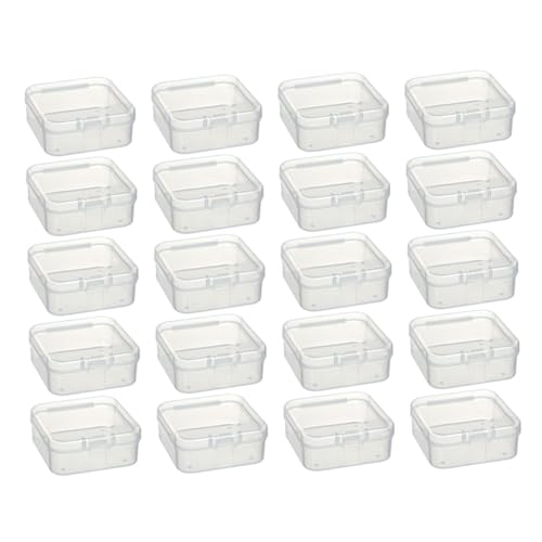 Angoily 20 Stück Teiliges Kleine Transparente Aufbewahrungsboxen aus Kunststoff mit Deckel Staubdicht Langlebig und Vielseitig Einsetzbar als Schmuckbox Snackbehälter und Bastelorganizer Angoily 20 Stück Teiliges Kleine Transparente Aufbewahrungsboxen aus Kunststoff mit Deckel Staubdicht Langlebig und Vielseitig Einsetzbar als Schmuckbox Snackbehälter und Bastelorganizer von Angoily