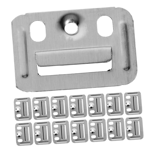 Angoily 200 Stück Wandpaneelklemmen, integrierte Möbelbefestigungsteile für sichere Wandpaneelmontage, langlebige Schnallenklemme für Faserplatten Angoily 200 Stück Wandpaneelklemmen, integrierte Möbelbefestigungsteile für sichere Wandpaneelmontage, langlebige Schnallenklemme für Faserplatten von Angoily