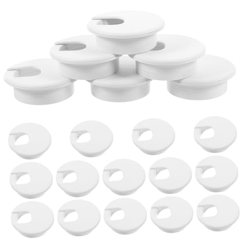 Angoily 20 Stücke Runde Kabel Loch Abdeckung Schreibtisch Ösen Für Weiß 50mm Abs Material Schlankes Design von Angoily