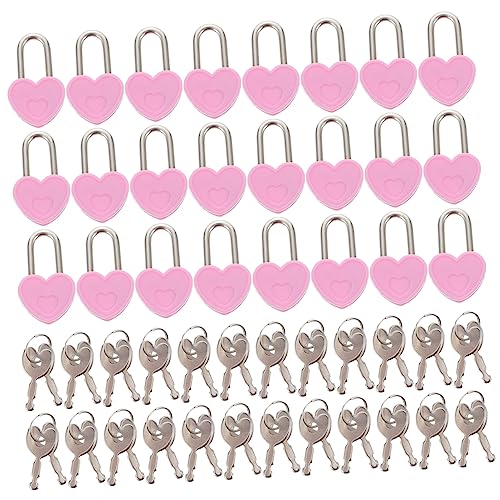 Angoily 24 Stück Mini Herz Vorhängeschloss Teilig Multifunktional für Tagebuch Schmuckkästchen Handtaschen mit Schlüsseln Rostfrei und Leicht Klassisches Design für und Stil Angoily 24 Stück Mini Herz Vorhängeschloss Teilig Multifunktional für Tagebuch Schmuckkästchen Handtaschen mit Schlüsseln Rostfrei und Leicht Klassisches Design für und Stil von Angoily