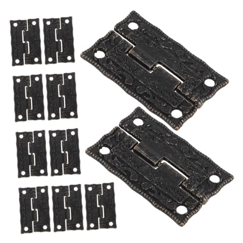 Angoily 24 Stück Teiliges Vintage-scharnier Metall Kleine Dekorative Scharniere für Schmuckkästen Antike Holzkisten Möbel Schrankbeschläge Robustes Design für Diy-projekte Angoily 24 Stück Teiliges Vintage-scharnier Metall Kleine Dekorative Scharniere für Schmuckkästen Antike Holzkisten Möbel Schrankbeschläge Robustes Design für Diy-projekte von Angoily