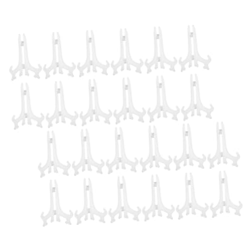 Angoily 24 Stück Transparente Plastikstaffelei Robuste Tischständer für Bilder Teller und Dekoration für Hochzeiten Geburtstagsfeiern und Wohnkultur Angoily 24 Stück Transparente Plastikstaffelei Robuste Tischständer für Bilder Teller und Dekoration für Hochzeiten Geburtstagsfeiern und Wohnkultur von Angoily