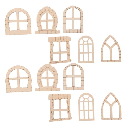 Angoily 25 Stück Teiliges Mini Holz Fenster Tür Set Unvollendet DIY Bastelset für Garten Feenhaus Dekoration Kleine Gartenaccessoires für Kreative Außendeko Angoily 25 Stück Teiliges Mini Holz Fenster Tür Set Unvollendet DIY Bastelset für Garten Feenhaus Dekoration Kleine Gartenaccessoires für Kreative Außendeko von Angoily