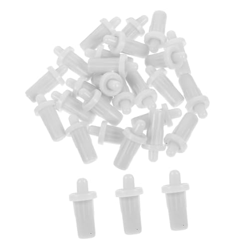 Angoily 28 Stück Teiliges Federbelastete Reparaturstifte aus Kunststoff für Schranktürdämpfer Weiß Einfache Installation Geräuschloser Mechanismus Vielseitig Kompatibel für Möbelreparatur von Angoily