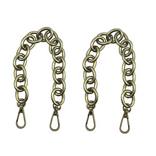 Angoily 2stücke Eisenkette Antike Handtaschen Ersatzgriff Zubehör Für DIY Handtaschen Bronze Robuste Und Abnehmbare Tragriemen Für Und Koffer Angoily 2stücke Eisenkette Antike Handtaschen Ersatzgriff Zubehör Für DIY Handtaschen Bronze Robuste Und Abnehmbare Tragriemen Für Und Koffer von Angoily
