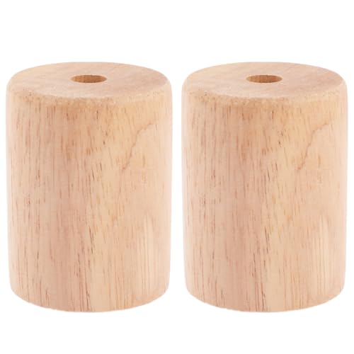 Angoily 2st Leichte Schale Aus Holz Led-lampe Schraubsockel Lampensockel Aus Holzstab Sockel Für Tischlampen Adapter Für Lampenfassungen Nacht Lichter Lichtständer Holzsockel Hölzern von Angoily