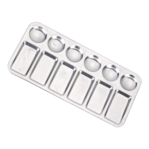 Angoily 2stücke Aluminium-farbwannenbrett Design Für Malerei Und Kunst Langlebiges Farbmischen-Werkzeug Aus Aluminium Für Profis Und Anfänger von Angoily