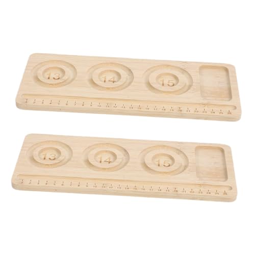 Angoily 2stücke Holzperlenbretter Zum Selbermachen Von Armbändern Perlenbrett Zur Schmuckherstellung Mit Mehreren Fächern Makrameebrett Für Basteln Und Ordnen Von Perlen von Angoily