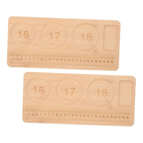 Angoily 2stücke Perlenbrett Zur Schmuckherstellung Holzperlenbrett Armbandperlentabletts Organizer Schmuckdesign-größenmatten Für DIY-halsketten Perlenmanagement Fähigkeitsstufen von Angoily