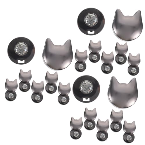 Angoily 3 Sätze Katzenförmige Taschenverschlüsse Dekorative Handtaschen Für Geldbörsen Einfache Installation Für Handtaschen Und Rucksäcke 6 Stück * 3 von Angoily