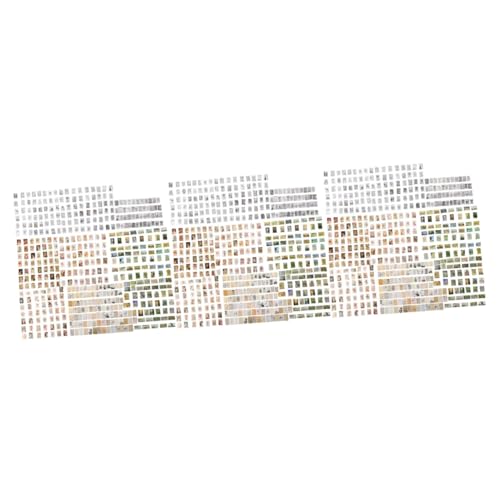 Angoily 3 Sätze Vintage Scrapbooking Papier DIY Handbuch Hintergrundmaterial Für Kreative Projekte Dekorative Papiermuster Für Journal Scrapbooking Bastelarbeiten Retro 500 Stück * 3 von Angoily