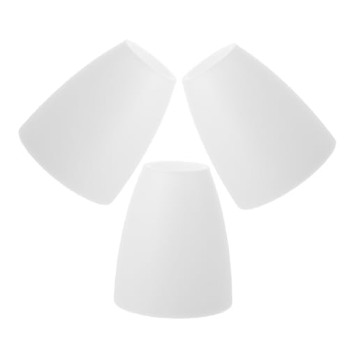 Angoily 3 Stück Kunststoff Lampenschirme für Wohnräume Minimalistische Dekorative Lampenschirme für Stehlampe Tischlampe und Wandlampe Installieren und Pflegeleicht Geeignet für von Angoily