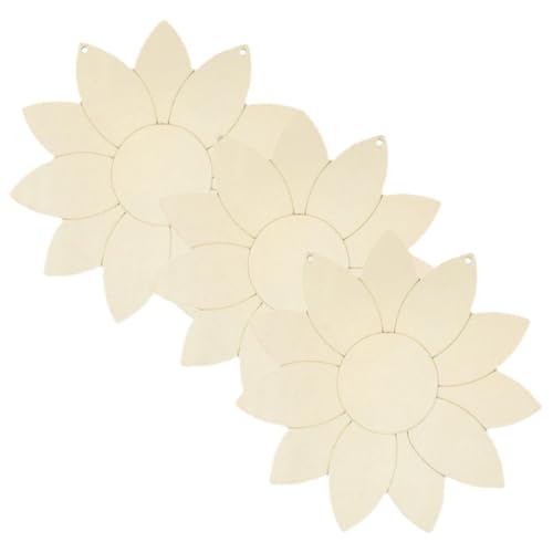 Angoily 3 Stück Sonnenblumen Holz Dekorationen Unbehandelte Holzspäne DIY Holzverzierung Handbemalbar Langlebig Für Wand Fenster Wohnzimmer Festdeko Angoily 3 Stück Sonnenblumen Holz Dekorationen Unbehandelte Holzspäne DIY Holzverzierung Handbemalbar Langlebig Für Wand Fenster Wohnzimmer Festdeko von Angoily