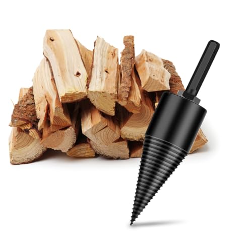 Angoily 3 Stück Teiliges Holzspalter Kegelbohrer aus Gehärtetem Titanbeschichtet Robust und Effizient für Bohrmaschinen zum Schnellen Spalten von Robustem Feuerholz und Holzarbeiten Angoily 3 Stück Teiliges Holzspalter Kegelbohrer aus Gehärtetem Titanbeschichtet Robust und Effizient für Bohrmaschinen zum Schnellen Spalten von Robustem Feuerholz und Holzarbeiten von Angoily