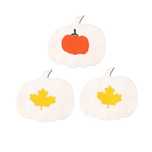 Angoily 3 Stück Teiliges Kürbisförmiges Holzdekor Unbehandelte Holzscheiben zum Bemalen DIY Bastelprojekt für Weihnachten Halloween Thanksgiving und Heimdekoration Angoily 3 Stück Teiliges Kürbisförmiges Holzdekor Unbehandelte Holzscheiben zum Bemalen DIY Bastelprojekt für Weihnachten Halloween Thanksgiving und Heimdekoration von Angoily