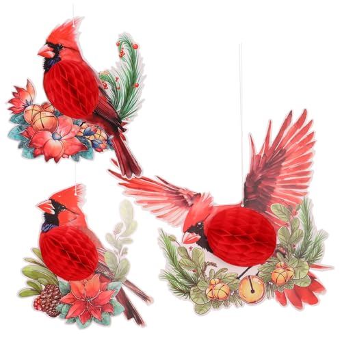 Angoily 3 Stück Teiliges Papier Hängedekor Vogelanhänger mit Honigwaben Design Langlebig Leicht für Wand Decke Fenster und Garten als Party und Weihnachtsbaum Dekoration Angoily 3 Stück Teiliges Papier Hängedekor Vogelanhänger mit Honigwaben Design Langlebig Leicht für Wand Decke Fenster und Garten als Party und Weihnachtsbaum Dekoration von Angoily