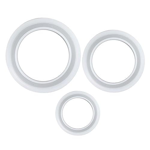 Angoily 3 Stück Teiliges Silikon Gießform für Diy Armbänder Kristallharz Silikonform Geeignet für Kreative Bastelprojekte Durchmesser für Erwachsene von Angoily