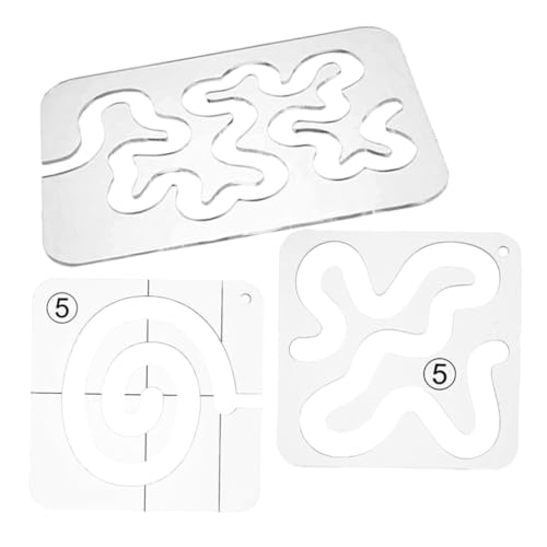 Angoily 3 Stück Teiliges Transparentes Patchwork Lineal Robustem Acryl Präzise Quilting Schablonen mit Glatten Kanten für Exaktes Nähen Vielseitig Einsetzbar für Quilts Tischdecken Kissen von Angoily
