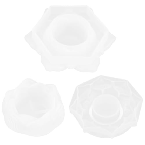 Angoily 3-teilige Epoxidharz-Gießform – Silikon-Teelichthalter-Form, Lotusblume – DIY-Teelicht-Kerzenständer-Form für Wachs, Harz und Seifenhandwerk Angoily 3-teilige Epoxidharz-Gießform – Silikon-Teelichthalter-Form, Lotusblume – DIY-Teelicht-Kerzenständer-Form für Wachs, Harz und Seifenhandwerk von Angoily