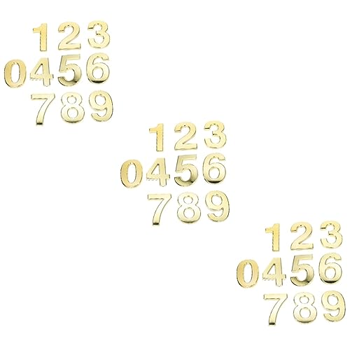Angoily 30 STK 10cm Digitales Türschild Adressnummern Mailbox-nummernzeichen Wohnungsnummer Tür Nummernschild Heimatadresse Hotel Büro Abs Technische Kunststoffe Reflektierend Briefkasten von Angoily