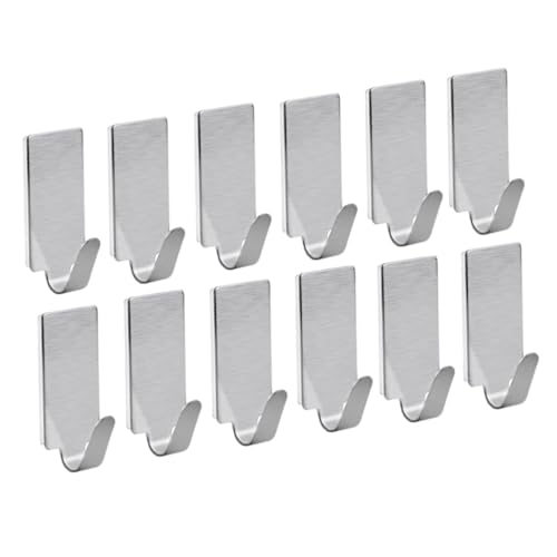 Angoily 30 Stück Selbstklebende Türhaken aus Edelstahl Starke Haftung Rostfrei Bohrfrei für Küche Bad Büro bis Belastbar Einfache Montage Langlebig Rechteckig Silber Angoily 30 Stück Selbstklebende Türhaken aus Edelstahl Starke Haftung Rostfrei Bohrfrei für Küche Bad Büro bis Belastbar Einfache Montage Langlebig Rechteckig Silber von Angoily