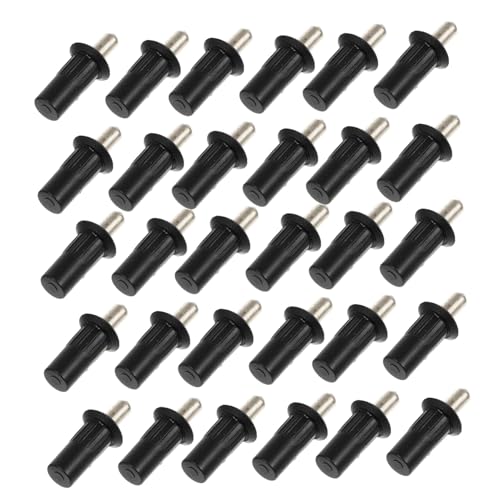 Angoily 30 Stück Teiliges Möbelverbinder Shutter Repair Pins aus Schwarzem PP mit Eisenkern Langlebige Einfache Montage Ersatzstifte für Jalousien Geeignet für Möbel und Fensterläden von Angoily