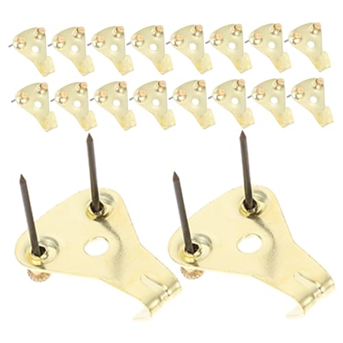 Angoily 30 Stück Teiliges Schwerlast Wandhaken mit Kupfernägeln Belastbare Bilderhaken für Große Rahmen und Spiegel Präzise Gefertigte Metallhalterungen für DIY Wanddeko von Angoily