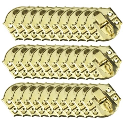 Angoily 30 Stück Teiliges Vintage Eisen Hasp Latch Langlebiger Schrankverschluss Dekorativer Beschlag für Schmuckkästchen Holzkisten Einfache Montage mit Schrauben Rostbeständig Angoily 30 Stück Teiliges Vintage Eisen Hasp Latch Langlebiger Schrankverschluss Dekorativer Beschlag für Schmuckkästchen Holzkisten Einfache Montage mit Schrauben Rostbeständig von Angoily