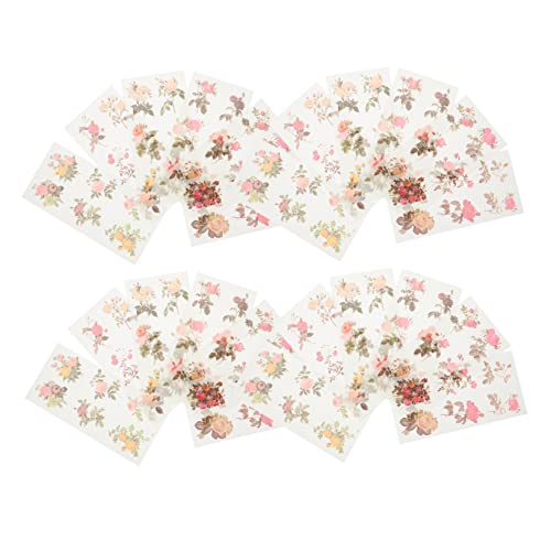 Angoily 30 Stück Washi Sticker Selbstklebende Aufkleber für Scrapbooking Briefumschläge Diy Dekoration Designs für Notizbücher Tagebücher Handarbeiten von Angoily