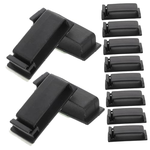 Angoily 30Stücke Selbstklebende Kabelclips Schwarze Drahthalter für Kabelmanagement Starke Wandkabelhalter für USB Verlängerungskabel für Büro Zuhause von Angoily