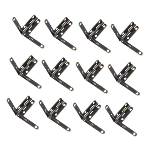Angoily 32 Stück Teiliges Retro Holzscharnier für Schmuck und Geschenkboxen Robuste Eisen Flügelscharniere mit Gleichmäßigem Öffnungswiderstand Einfache Montage Rostfrei und Langlebig für von Angoily
