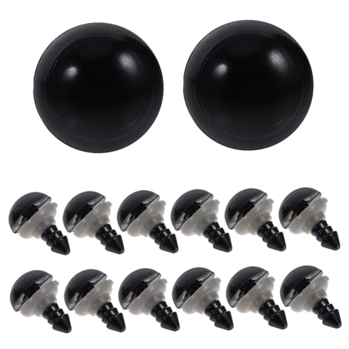 Angoily 320 Stück Teiliges Schwarze Kunststoff sicherheitsaugen mit Unterlegscheiben Sichere Befestigung für Häkeltiere Puppen und Handgemachte Kuscheltiere Kleine Bastelaugen für DIY Angoily 320 Stück Teiliges Schwarze Kunststoff sicherheitsaugen mit Unterlegscheiben Sichere Befestigung für Häkeltiere Puppen und Handgemachte Kuscheltiere Kleine Bastelaugen für DIY von Angoily