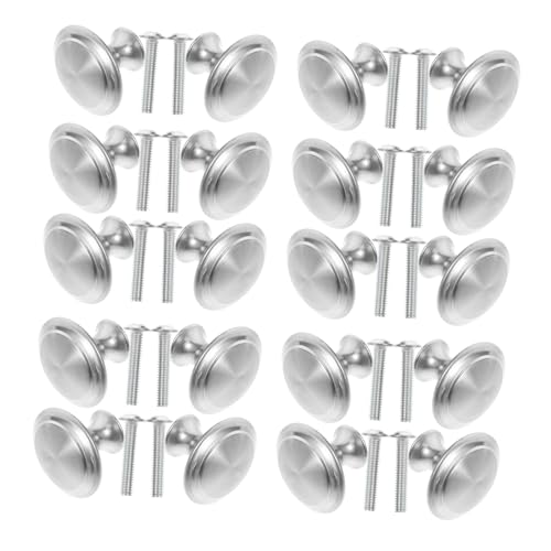 Angoily 35 Stück Teiliges Edelstahl Schrankknöpfe Rund Kabinettgriffe für Kommoden Kleiderschränke Möbelgriffe Korrosionsbeständig Ergonomisch Komfortabel von Angoily