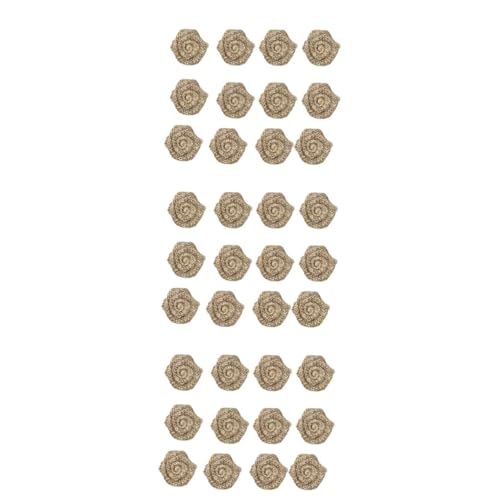 Angoily 36 Stck. Teiliges Handgefertigte Sackleinen Rosen Rustikale DIY Blumen für Vintage Hochzeitsdeko Party und Weihnachtsdekoration Natürliche Jute Blüten für Kreative Bastelprojekte Angoily 36 Stck. Teiliges Handgefertigte Sackleinen Rosen Rustikale DIY Blumen für Vintage Hochzeitsdeko Party und Weihnachtsdekoration Natürliche Jute Blüten für Kreative Bastelprojekte von Angoily