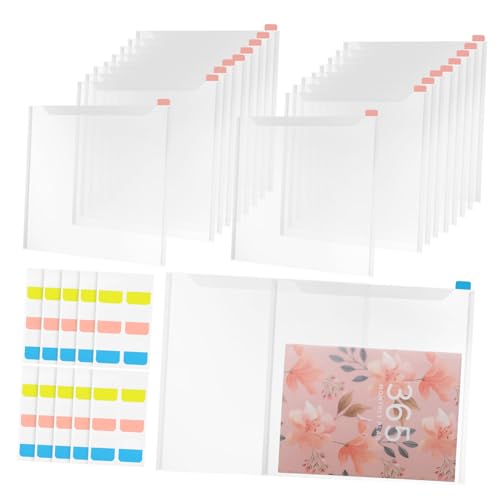 Angoily 36 Stück Teiliges Kunststoff organizer für Dokumente mit Labelfenstern Mobiler Dateiordner für Büro und Reisen Transparenter Desktop fileholder zur Effizienten Angoily 36 Stück Teiliges Kunststoff organizer für Dokumente mit Labelfenstern Mobiler Dateiordner für Büro und Reisen Transparenter Desktop fileholder zur Effizienten von Angoily