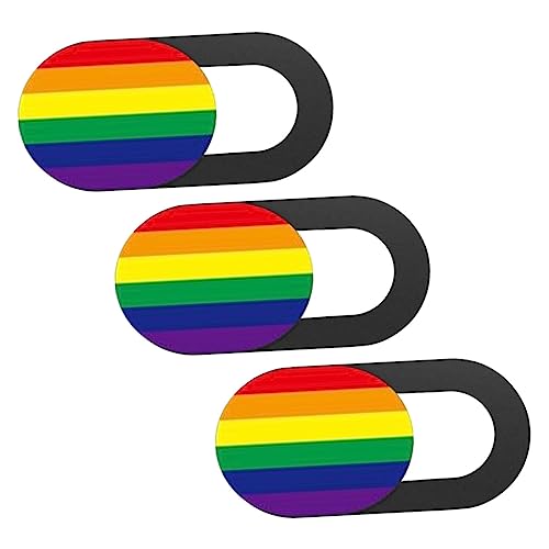 Angoily Webcam-abdeckungsfolie Für Computer 3-teiliges Sichtschutz-Set Gestreift Regenbogenfarben Schützen Sie Ihre Privatsphäre Angoily Webcam-abdeckungsfolie Für Computer 3-teiliges Sichtschutz-Set Gestreift Regenbogenfarben Schützen Sie Ihre Privatsphäre von Angoily