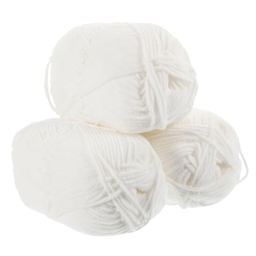 Angoily 3rollen Baumwollgarn Zum Häkeln Fein Und Geschmeidig Hautfreundlich Für Kleidung Dekogarn Für Stricken DIY-projekte Langlebig Und Atmungsaktiv Angoily 3rollen Baumwollgarn Zum Häkeln Fein Und Geschmeidig Hautfreundlich Für Kleidung Dekogarn Für Stricken DIY-projekte Langlebig Und Atmungsaktiv von Angoily