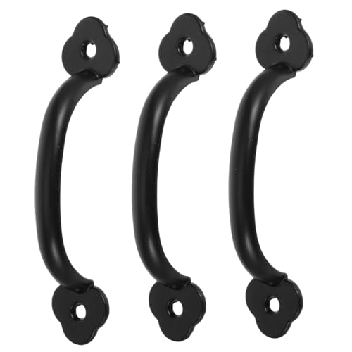 Angoily 3stücke Retro-schubladengriffe Schrankgriffe Vintage-griffe Zaunschrankgriffe Antike Schubladengriffe Schwarz Rustikal Für Kommode Badezimmer Küche Schranktür Mit Schrauben von Angoily