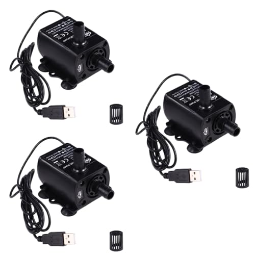 Angoily 3stücke Usb Mini Wasserpumpe Kompakte Energieeffiziente Pumpe Für Aquarien Geräuscharm Für Effiziente Zirkulation Von Kaltem Wasser von Angoily