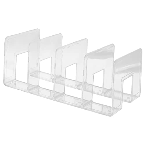 Angoily 4 Buchstützen Inhaber des Dateihalters Veranstalter Wandaktenhalter bücherregal Book Shelves aktenordner aktenschrank Aktenständer Multifunktions-Aktenregal Plastik Transparent Angoily 4 Buchstützen Inhaber des Dateihalters Veranstalter Wandaktenhalter bücherregal Book Shelves aktenordner aktenschrank Aktenständer Multifunktions-Aktenregal Plastik Transparent von Angoily