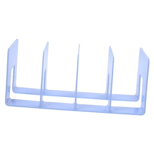 Angoily 4 Buchstützen bücherregal Book Shelves The accoutant buchregal File Folder Magazindatei Veranstalter Stand Ordner KÖNIGLICH Desktop-Dokumentenregal Desktop-Lagerregal Plastik Blue von Angoily